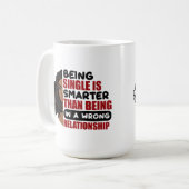 関独身の係に頭が切れるはない コーヒーマグカップ (正面左)