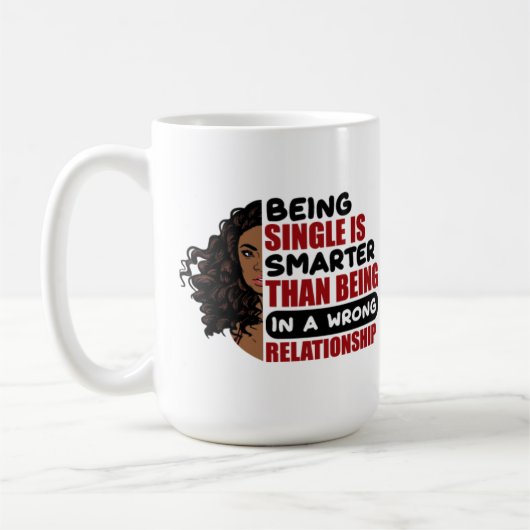 関独身の係に頭が切れるはない コーヒーマグカップ (左)