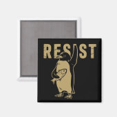 関税に抗議するペンギンに抵抗 マグネット (正面/裏面)