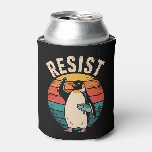 関税に抵抗するペンギンの抗議 缶クーラー (缶正面)