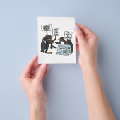 関税の切り札に対するペンギンアンチ チラシ (手)