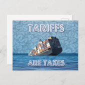 関税は租税貿易戦争 ポストカード (正面/裏面)