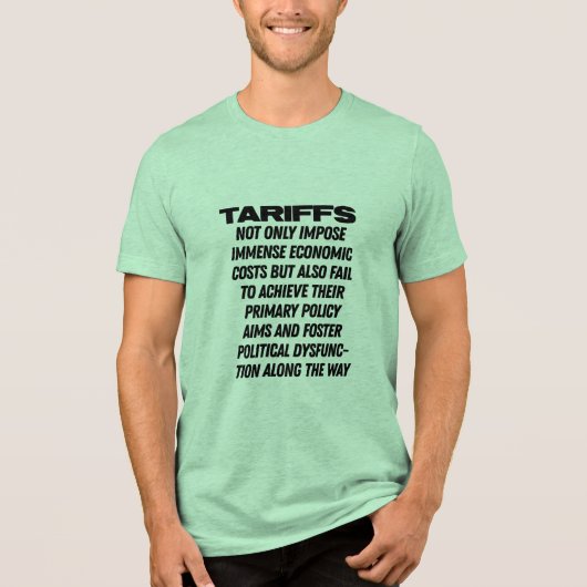 関税を促進する政治的機能不全 – トランプTri-B トライブレンドＴシャツ (正面)