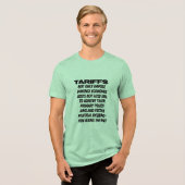 関税を促進する政治的機能不全 – トランプTri-B トライブレンドＴシャツ (正面全面)