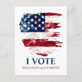 関税を擁護するインフレを政治的に ポストカード (正面)