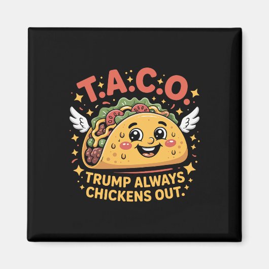 関税ジョーク ささやかなタコ トランプ大統領 マグネット (正面)