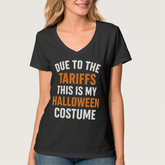 関税ジョーク ハロウィーン コスチューム Tシャツ (正面)