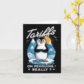 関税ストップアンチトランプFafoレジスタペンギンN カード (黄色い花)