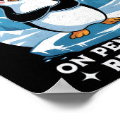 関税ストップアンチトランプFafoレジスタペンギンN ポスター (角)