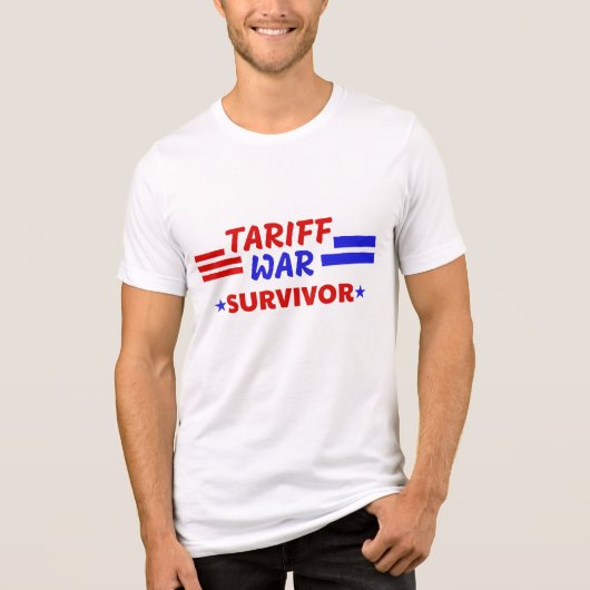 関税戦争の生存者 トライブレンドTシャツ (正面)