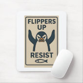 関税率に対するペンギンアンチ切り株ガーデン国旗 マウスパッド (マウス)