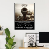 関税:鉄と粉 ポスター (ホームオフィス)