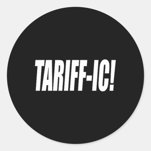 関税Icタリフィックトランプ関税の素晴らしい公正な取引 ラウンドシール (正面)