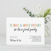 関節おもしろいベビー散布招待状 招待状 (スタンド正面)