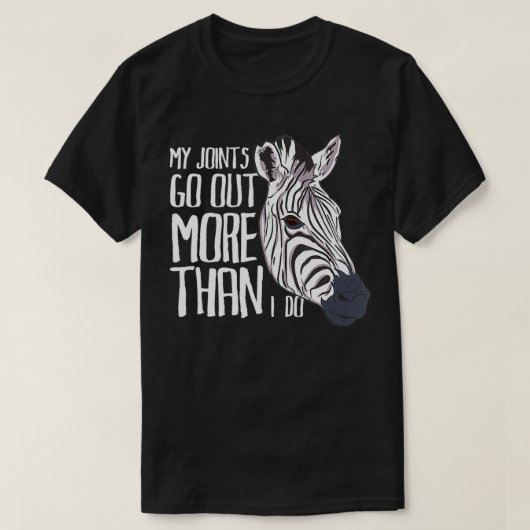 関節が出る方が出る Tシャツ (デザイン正面)