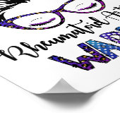 関節リウマチの戦士メッシーバンリボン ポスター (角)