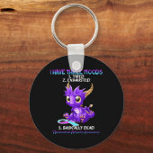 関節リウマチ認識度ドラゴン私は3を持っている キーホルダー (正面)