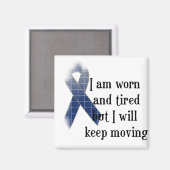 関節リウマチ認識度::擦り切れた私は… マグネット (正面/裏面)