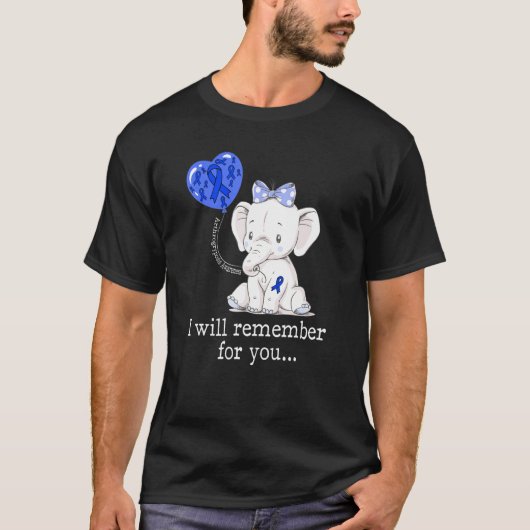 関節拘縮認知ゾウ Tシャツ (正面)