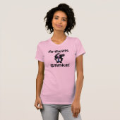 関節炎なんて最低 スカンク啓発デザイン Tシャツ (正面フル)