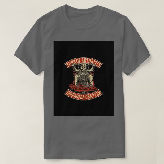 関節炎の息子イブプロフェン章グラフィック Tシャツ (デザイン正面)