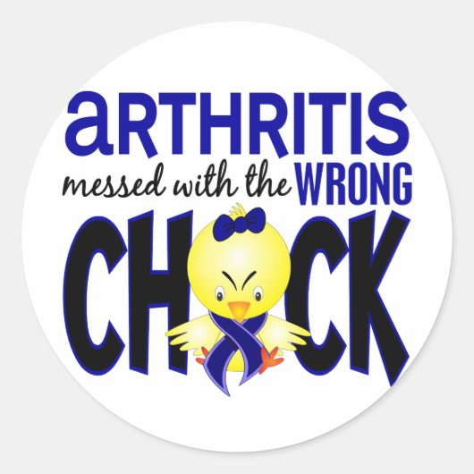 関節炎は間違った選択で乱れた ラウンドシール (正面)