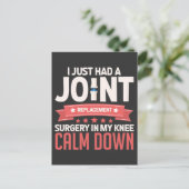 関節置換手術 膝 回復 ご快復 ポストカード (スタンド正面)