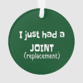 関節置換用ユーモアおもしろいノベルティ オーナメント (裏面)