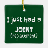 関節置換用ユーモアおもしろいノベルティ セラミックオーナメント (正面)