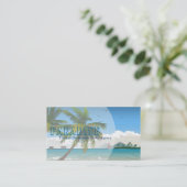 関連する美しい熱帯島の旅行代理店 名刺 (スタンド正面)