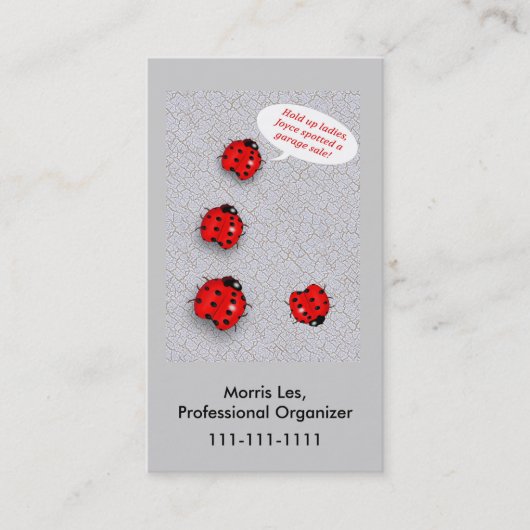 関連するBugs Humorous女性ヤードセール 名刺 (正面)