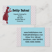 関連の名刺を調理するヴィンテージの赤及び水 名刺 (正面/裏面)