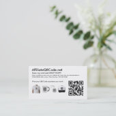 関連会社QRコード名刺 名刺 (スタンド正面)