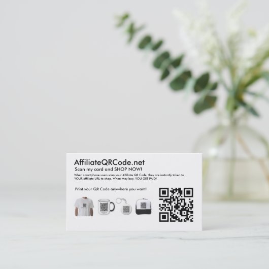 関連会社QRコード名刺 名刺 (スタンド正面)