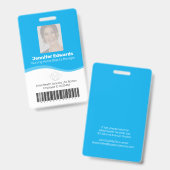 関連医療従事者識別ID バッジ (正面&裏面)