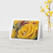 関連(白い背景)の黄色バラ カード (黄色い花)