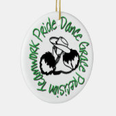 閲兵行進部隊-ダンスの優美の精密チームワークのプライド セラミックオーナメント (右)