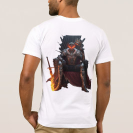 闇から生まれ、炎に冠せられる - ダークファンタジーアニメ Tシャツ