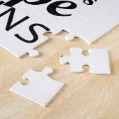 「闇が終わる所で、希望が始まる」 ジグソーパズル (側面)