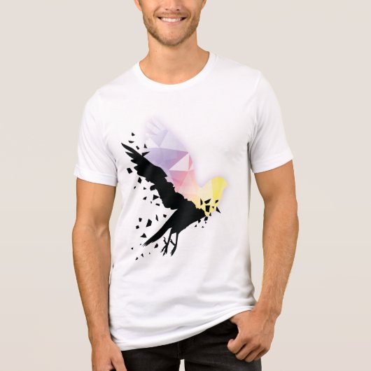 「闇が終わる所で、希望が始まる」 トライブレンドＴシャツ (正面)