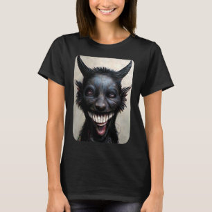 闇とオカルトの笑いサタン Tシャツ