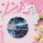 闇と光、暗いオパールの結晶： ペーパープレート (パーティー)