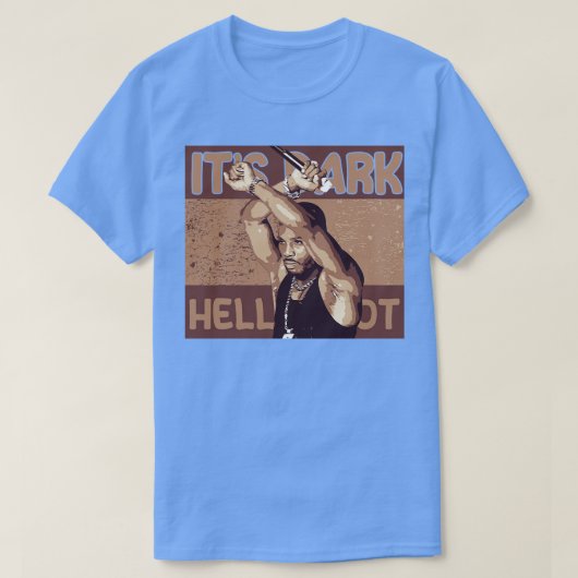 闇と地獄が暑い Tシャツ (デザイン正面)