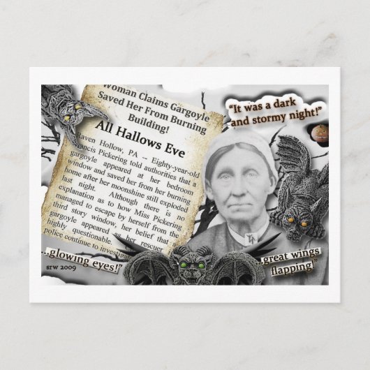 闇と嵐の夜！ ポストカード (正面)