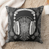 闇に輝く AI アート クッション (ブランケット)