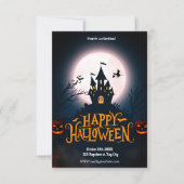 闇のハロウィーンでささやく 招待状 (正面)