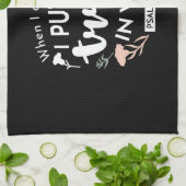 闇のフローラクリスチャン・アート – Psalm 56:3 キッチンタオル (折り畳み)