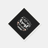 闇のフローラクリスチャン・アート – Psalm 56:3 スタンダードカクテルナプキン (角)