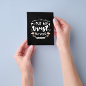 闇のフローラクリスチャン・アート – Psalm 56:3 チラシ (手)