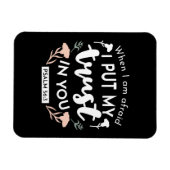 闇のフローラクリスチャン・アート – Psalm 56:3 マグネット (横)